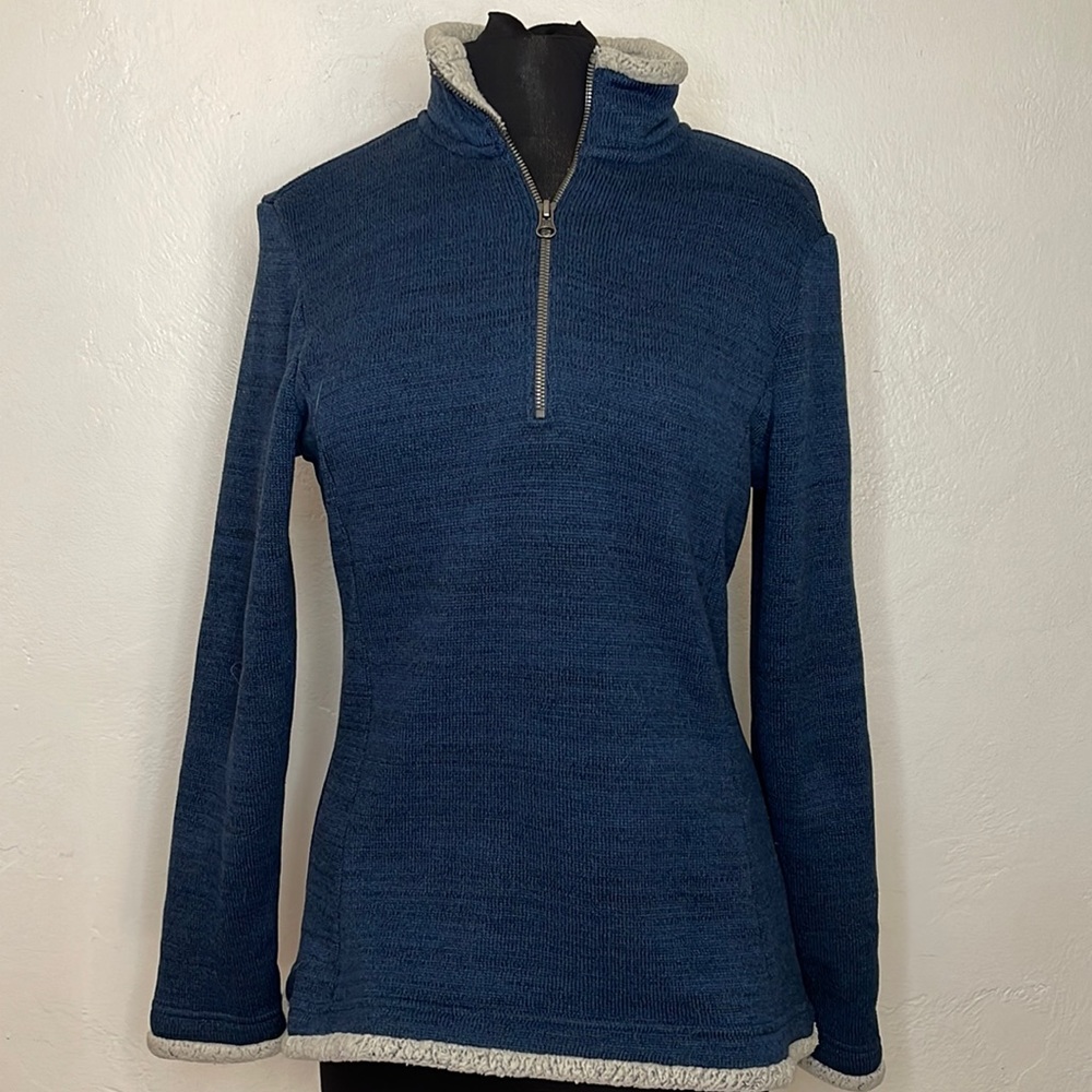 Kuhl Women's Alska 1/4 Zip Blue Sz Large